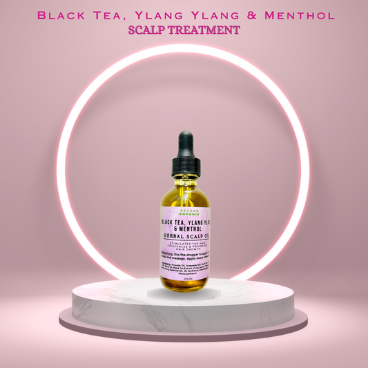 Black Tea, Ylang Ylang & Menthol Herbal Scalp Oil