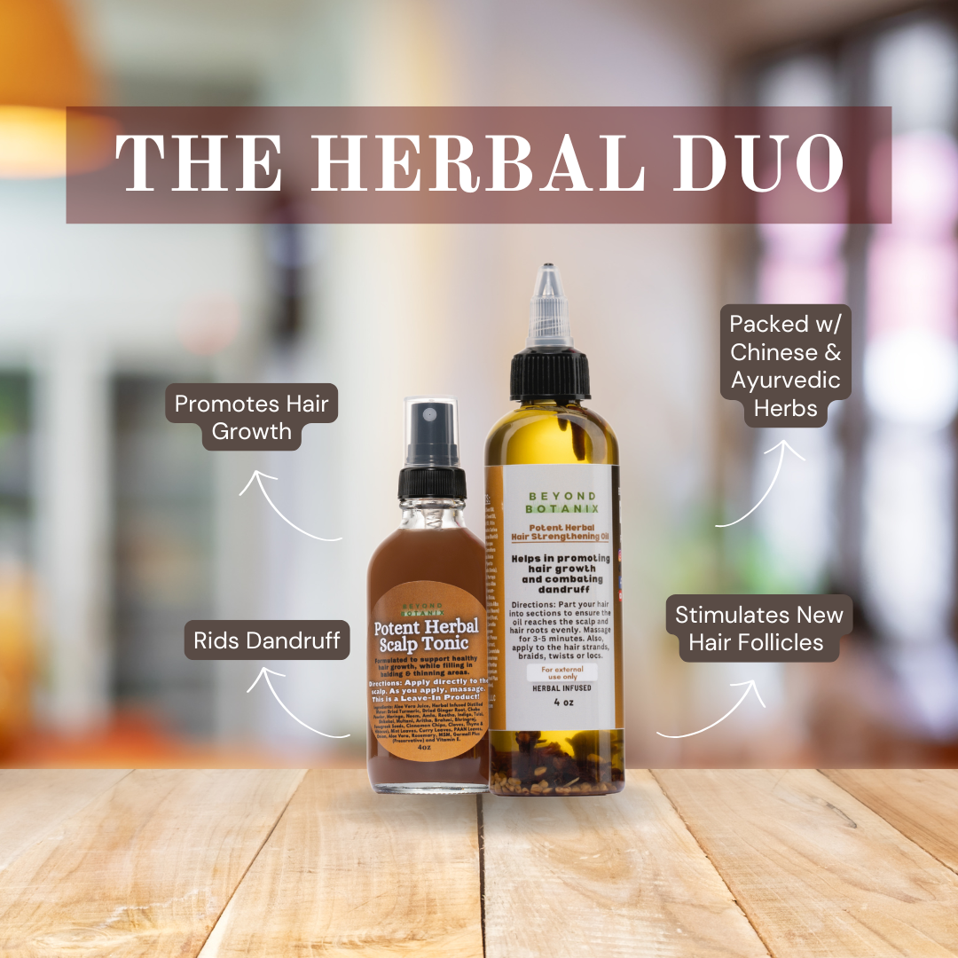 The Herbal Duo (Potent Hair Tonic & Oil)