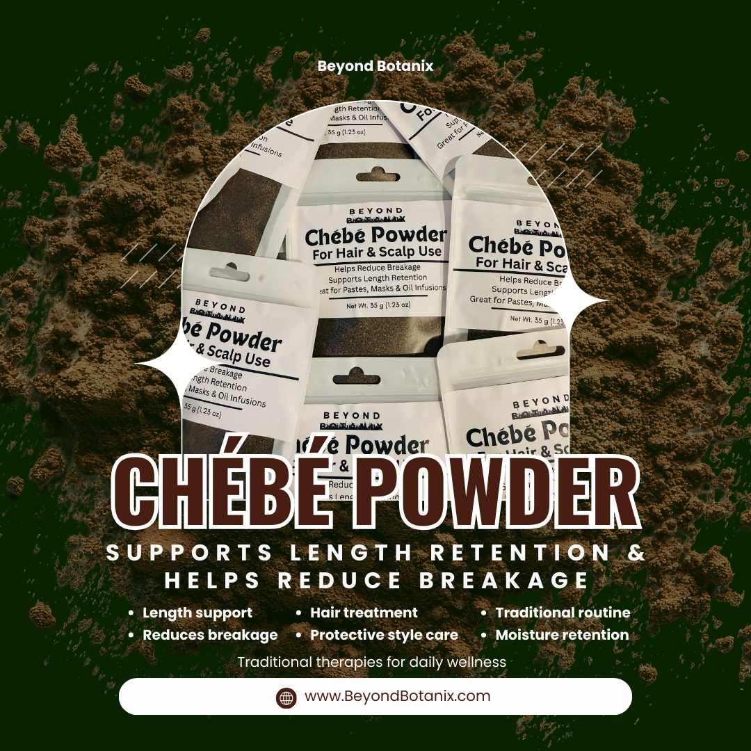 Chébé Powder Pouch (Moisture-Sealing Herb for Stronger Hair)